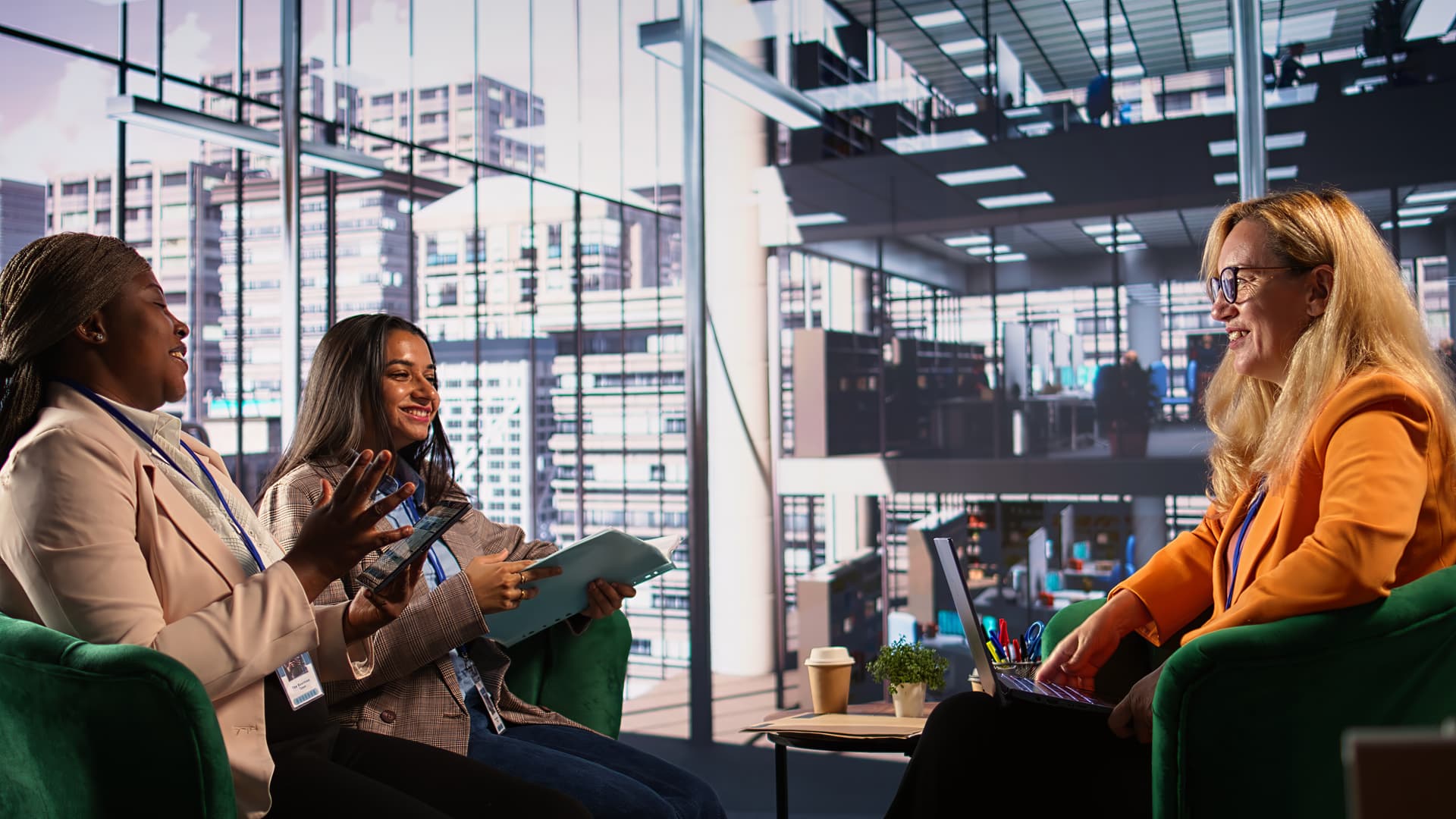 Tech professionals working in a global environment